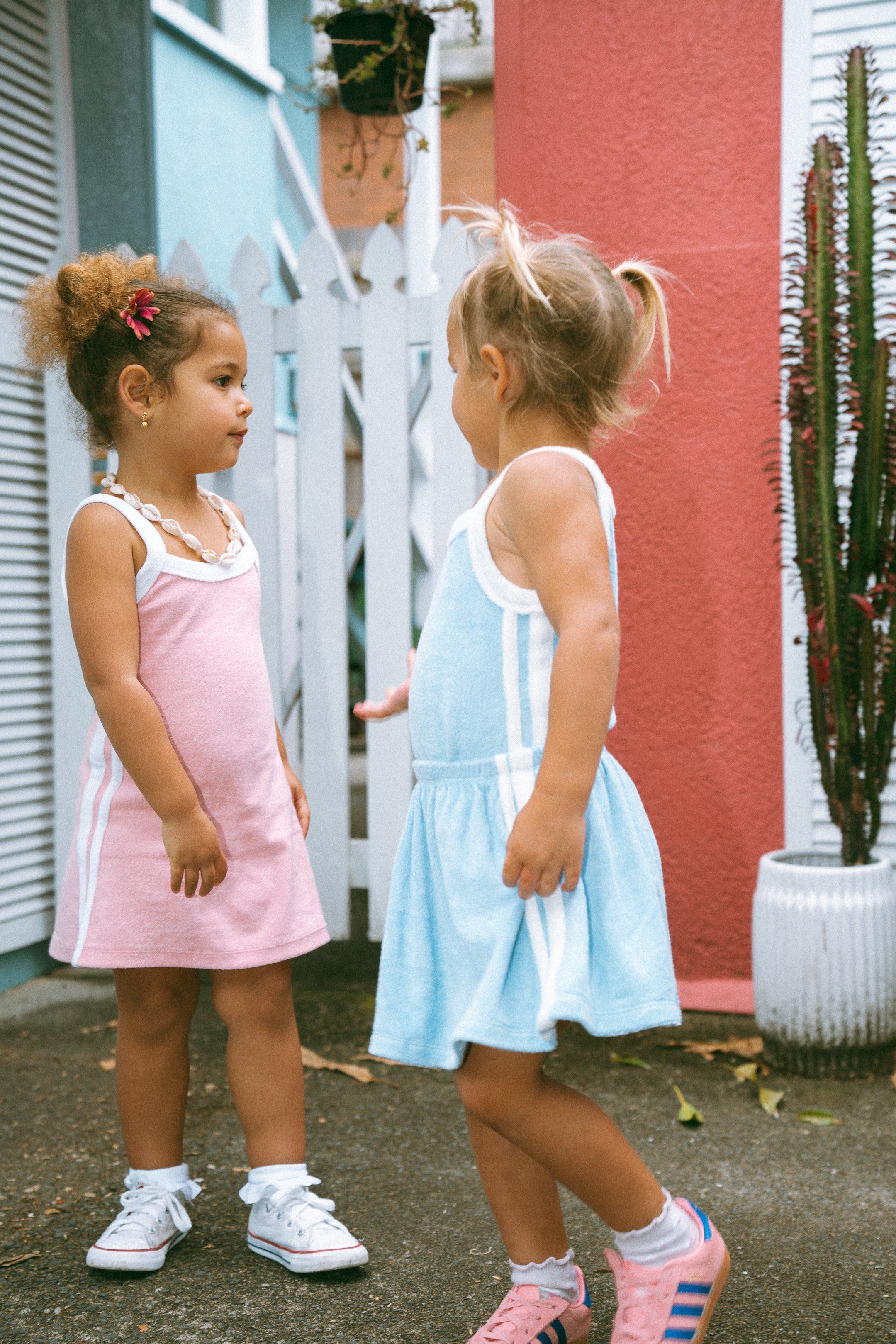 TERRY SKIRT ~ pink + blue OCTOBER PRE ORDER
