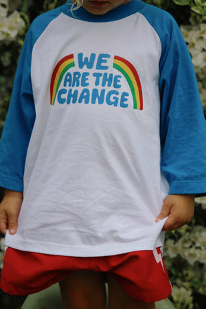 WE ARE THE CHANGE ~ raglan tee