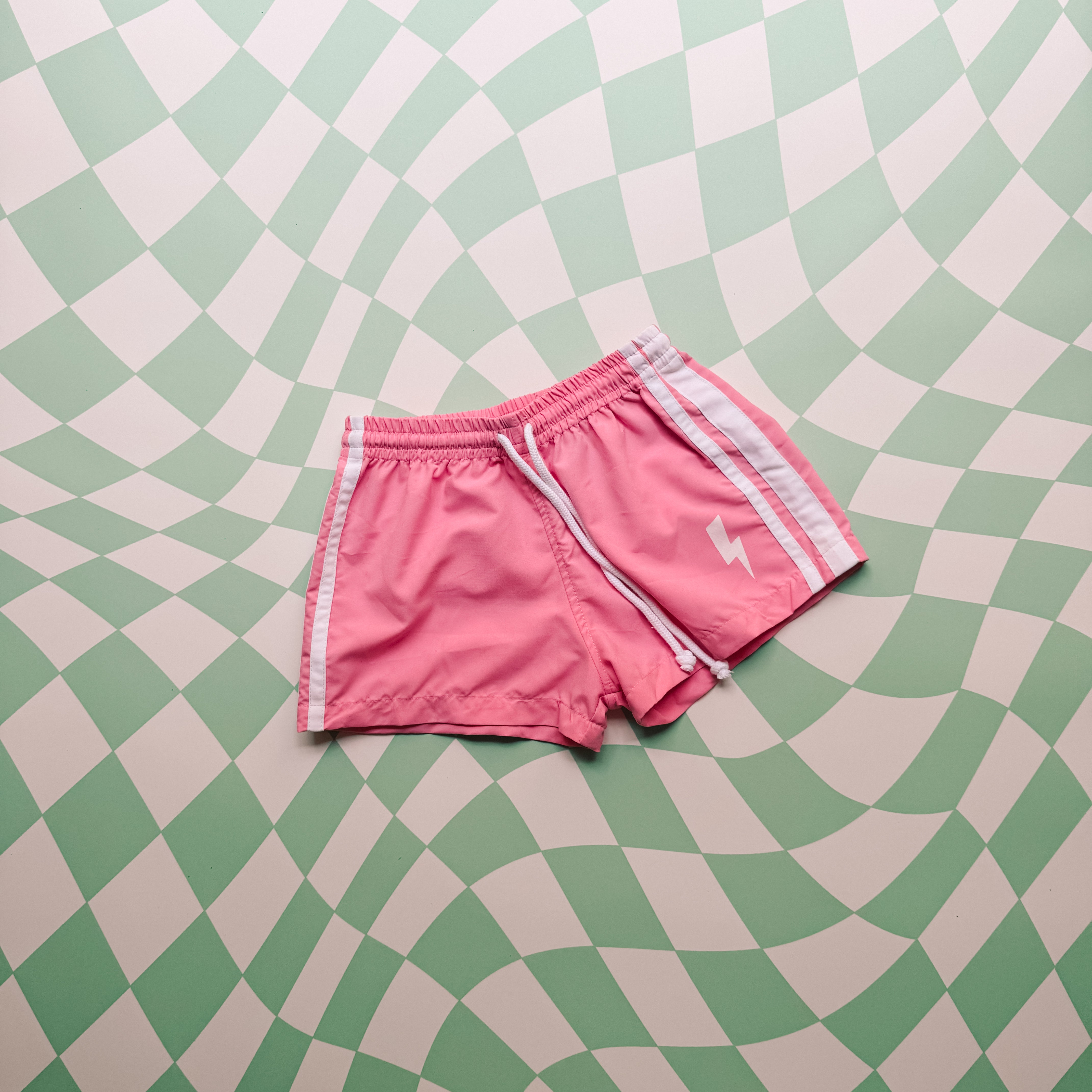 LIGHTNING SHORTS ~ pink/white