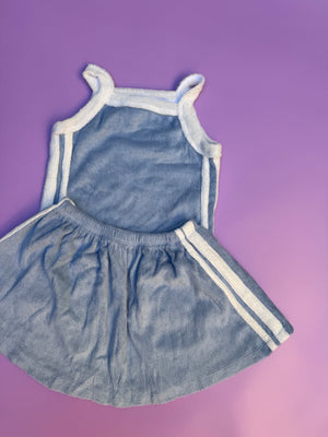 TERRY SINGLET ~ pink + blue OCTOBER PRE ORDER