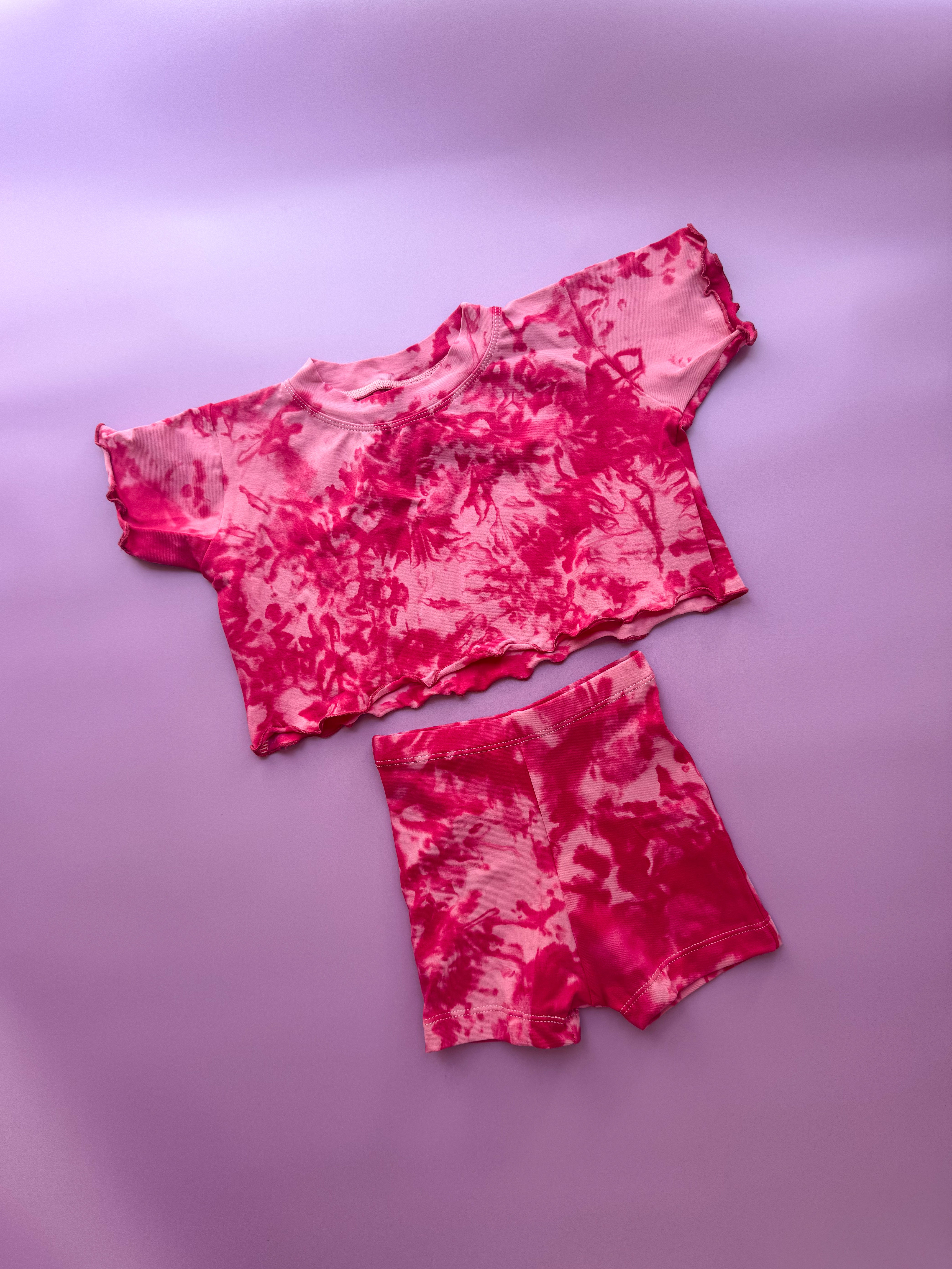 ZIGGY BIKE SHORTS ~ pink on pink