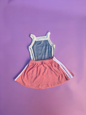 TERRY SINGLET ~ pink + blue OCTOBER PRE ORDER