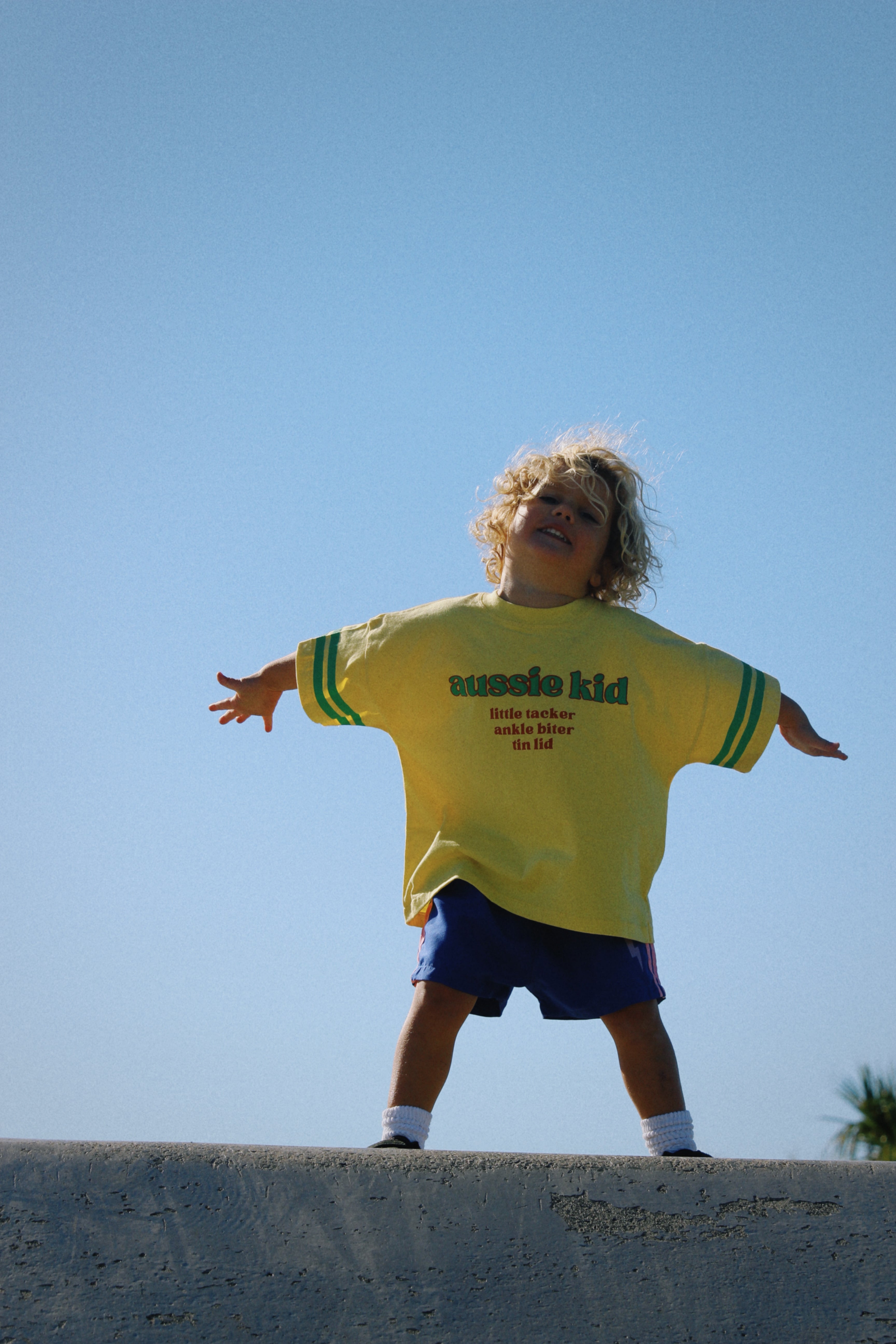 AUSSIE KID tee ~ yellow