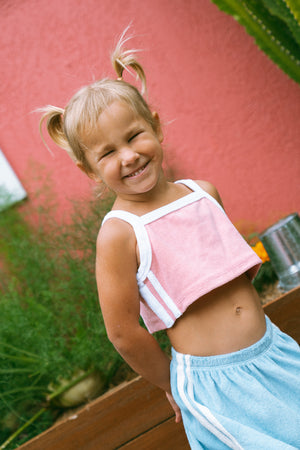 TERRY SKIRT ~ pink + blue OCTOBER PRE ORDER