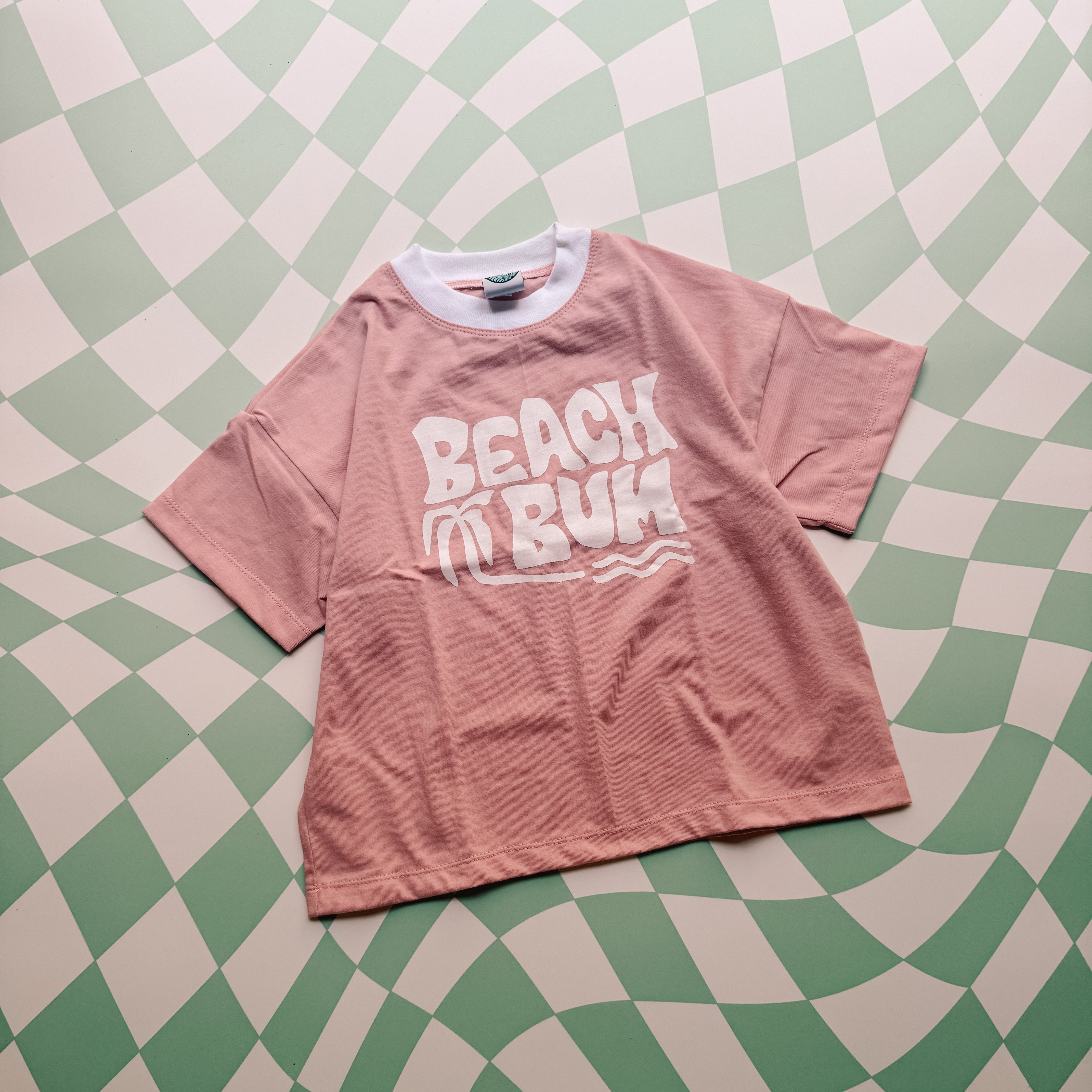 BEACH BUM tee ~ pink