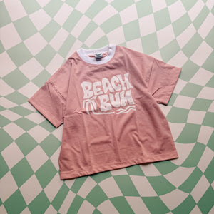 BEACH BUM tee ~ pink
