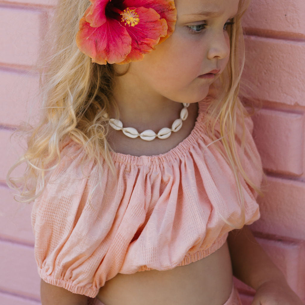 PUFF CROP ~ peachy cotton