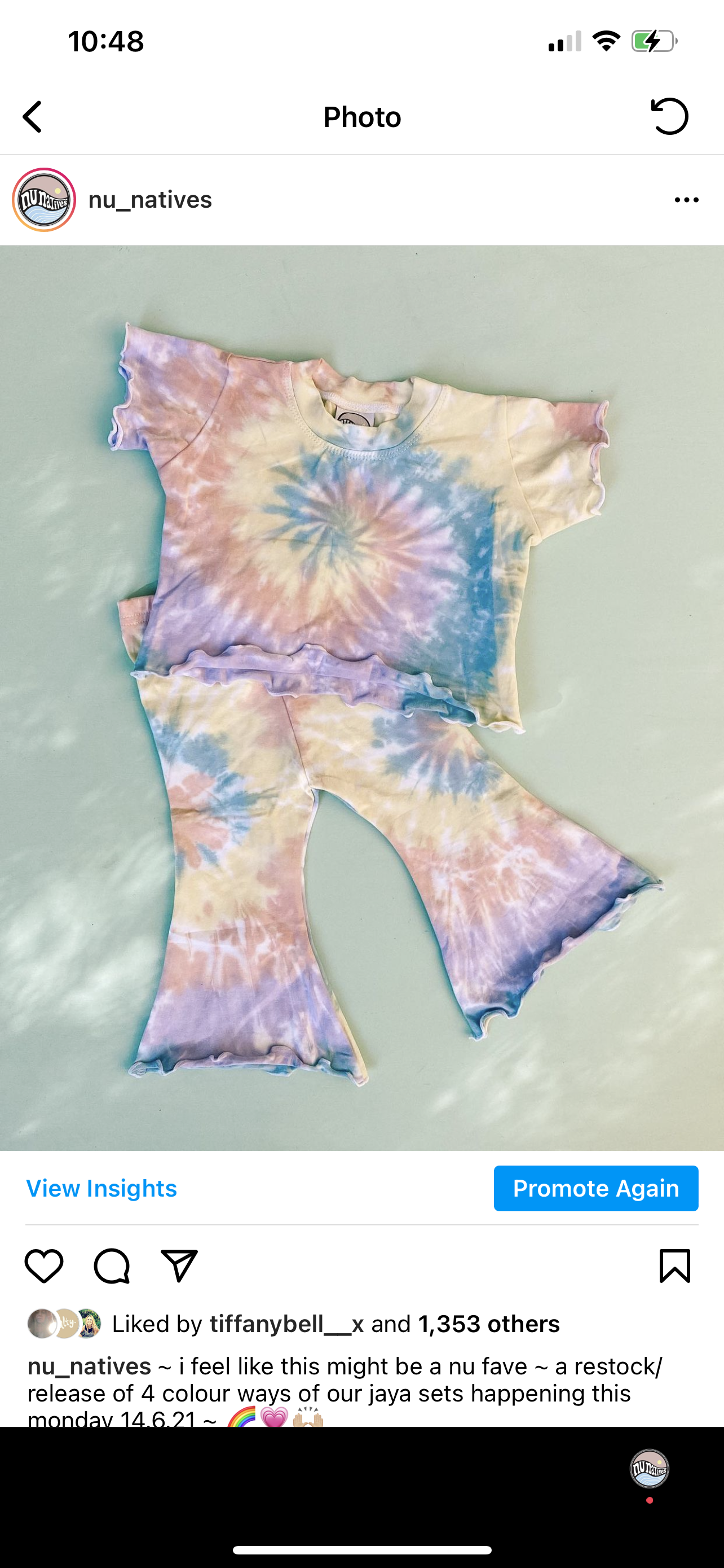 JAYA tee ~ pastel rainbow