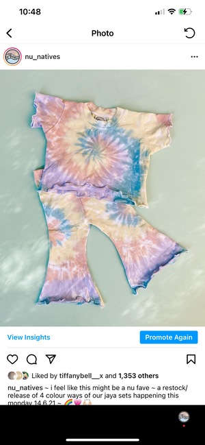 JAYA tee ~ pastel rainbow