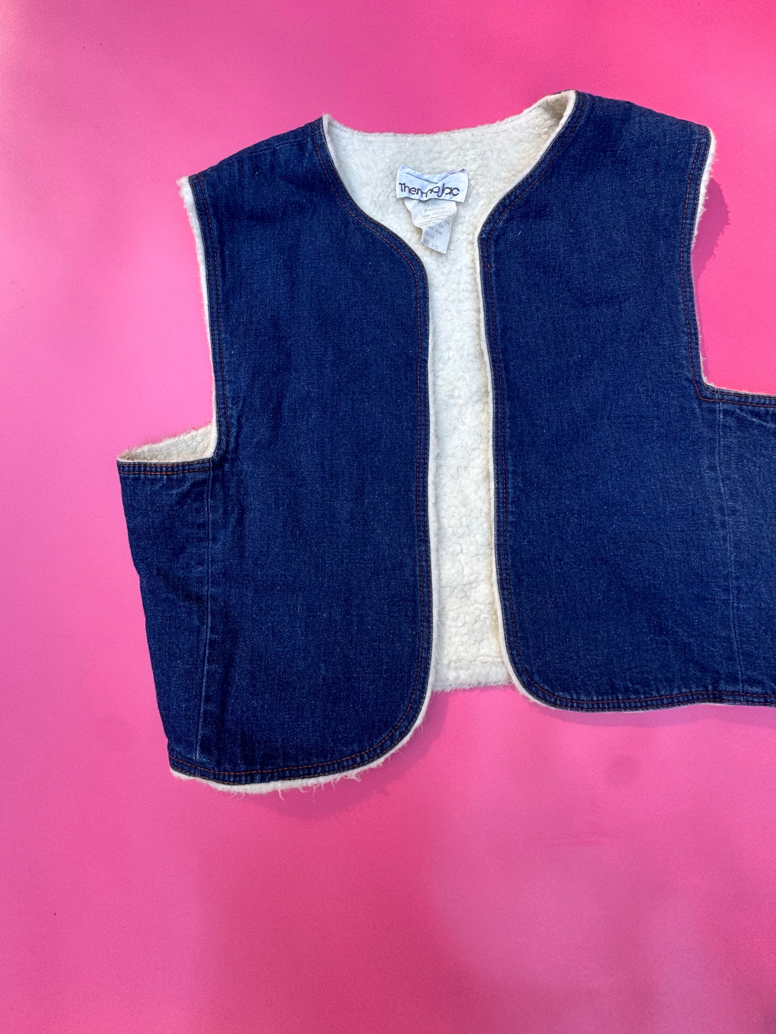 DENIM VEST ~ vintage 8-12 yrs