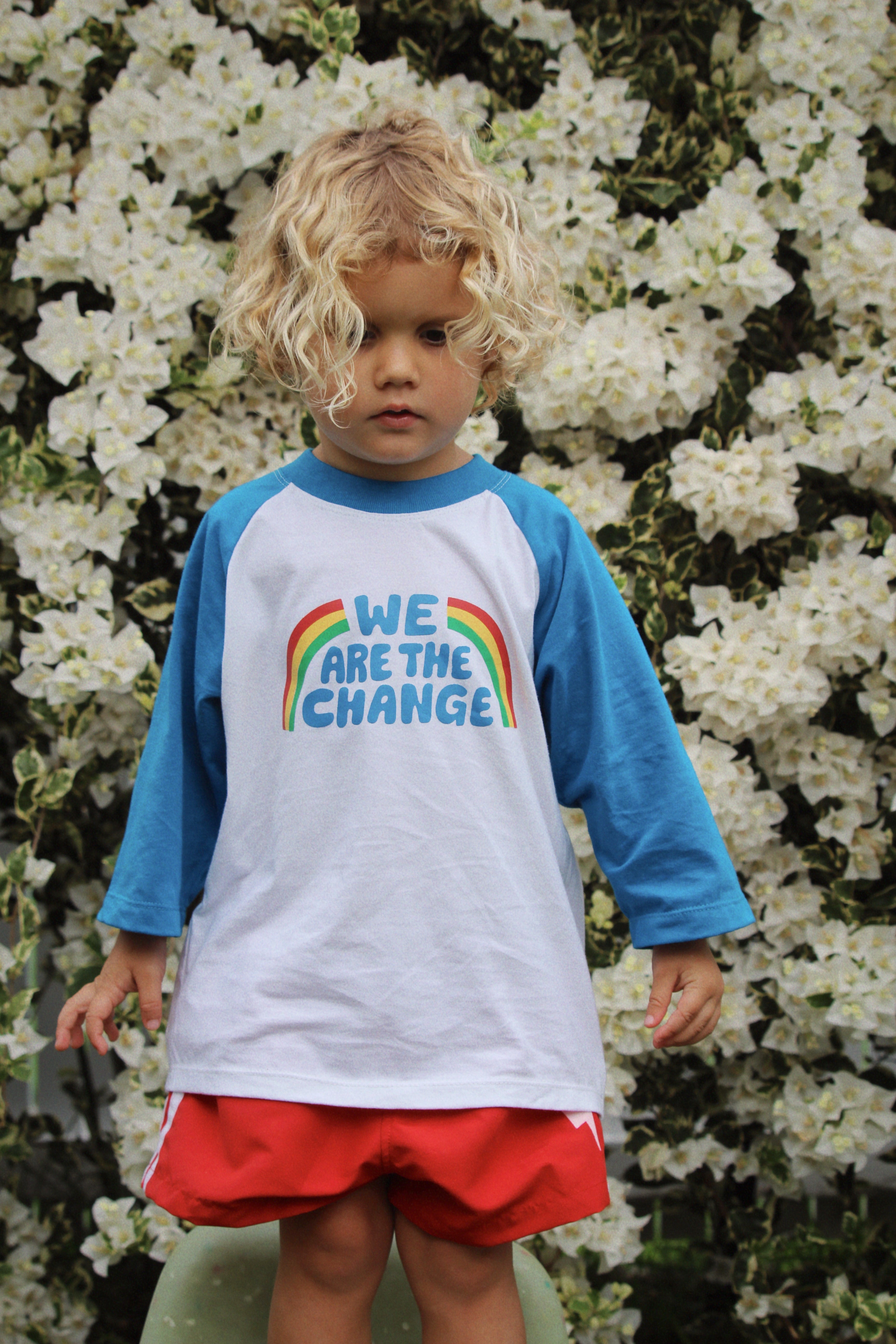 WE ARE THE CHANGE ~ raglan tee