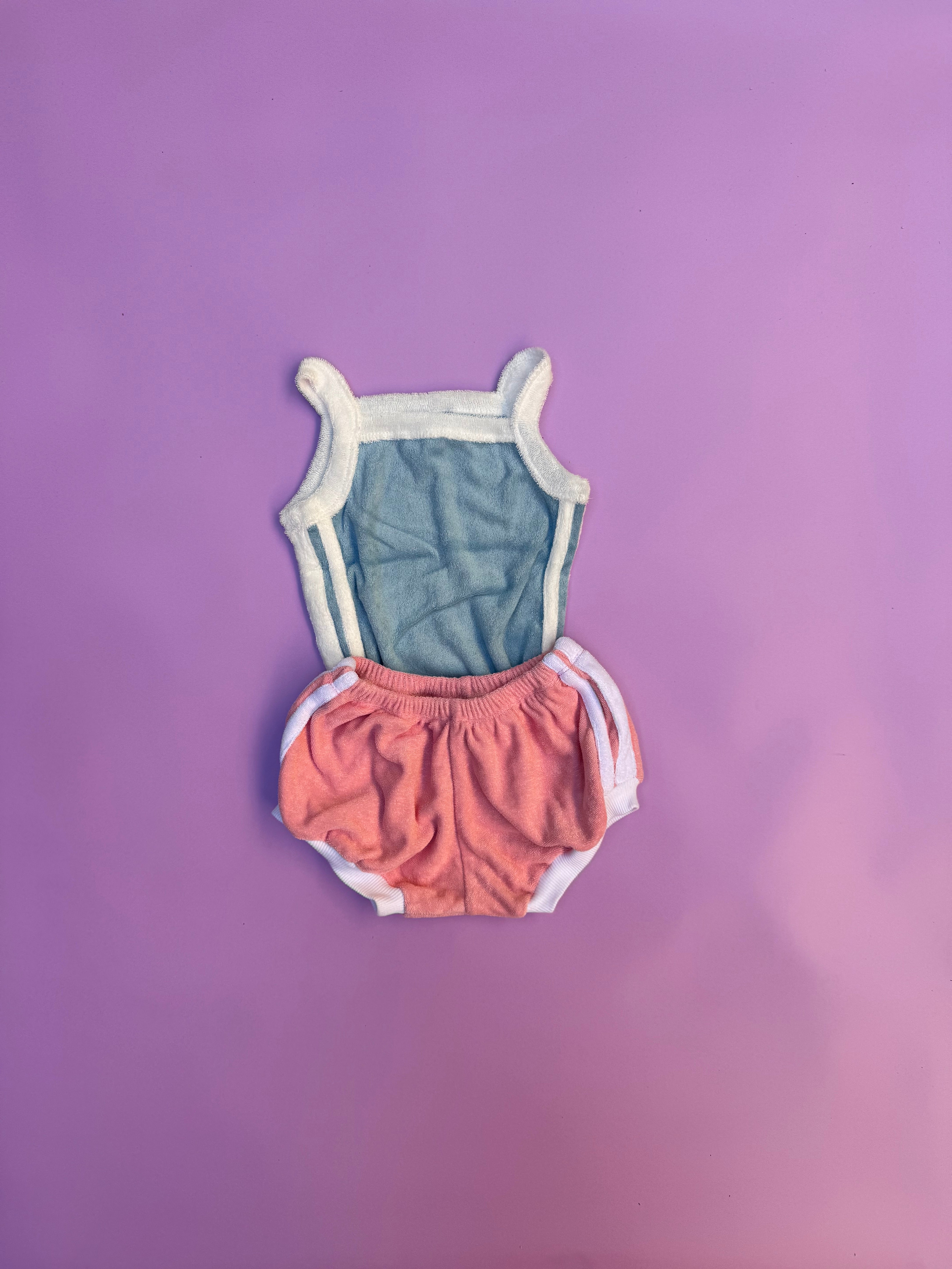 TERRY SINGLET ~ pink + blue OCTOBER PRE ORDER