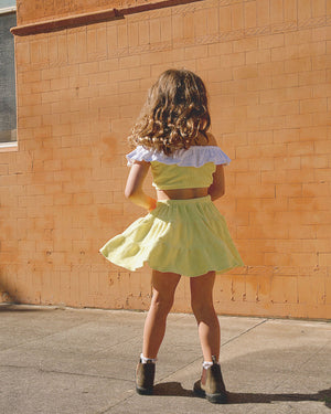 DULCE 4 piece set ~ yellow terry