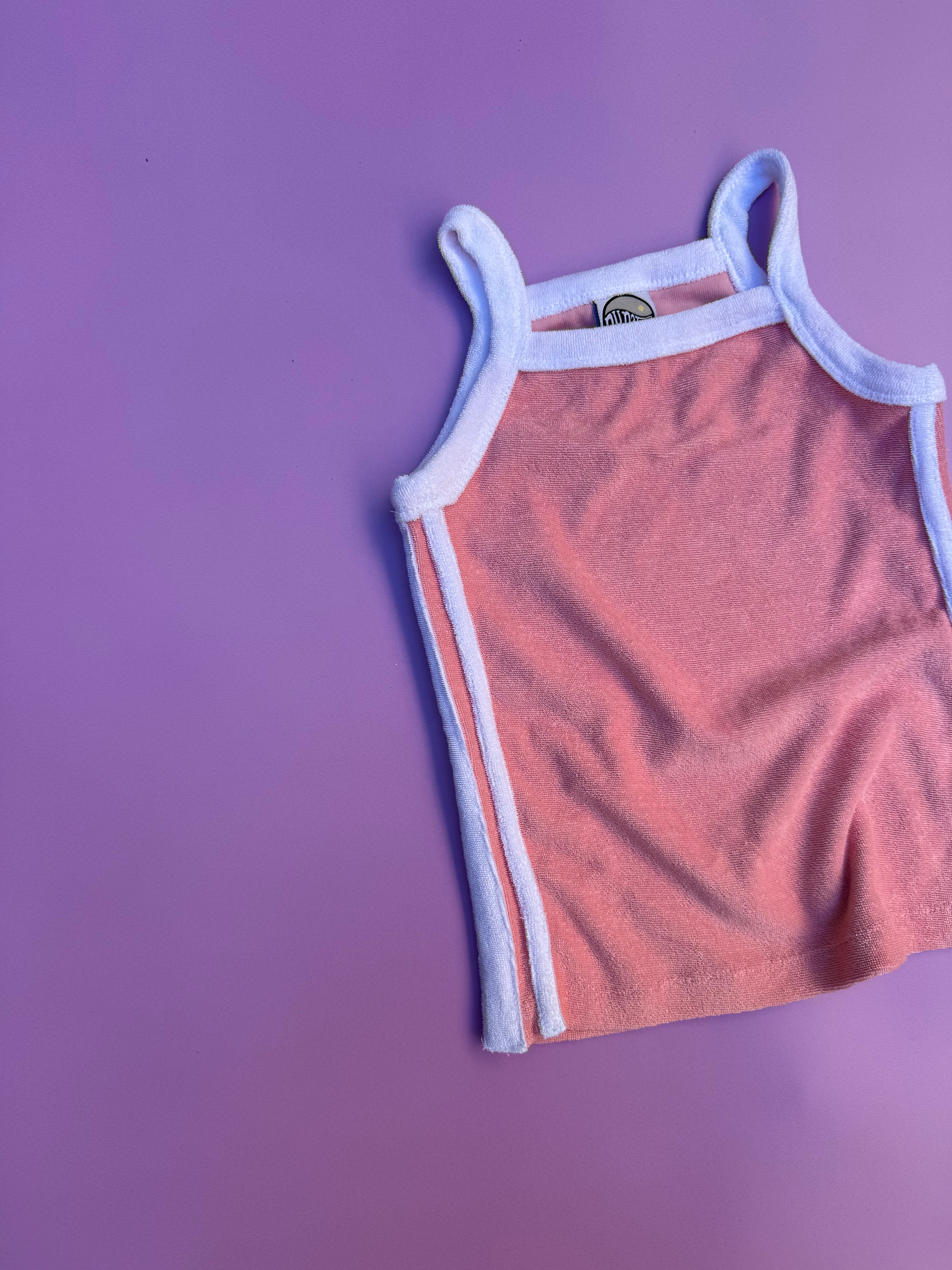 TERRY SINGLET ~ pink + blue OCTOBER PRE ORDER