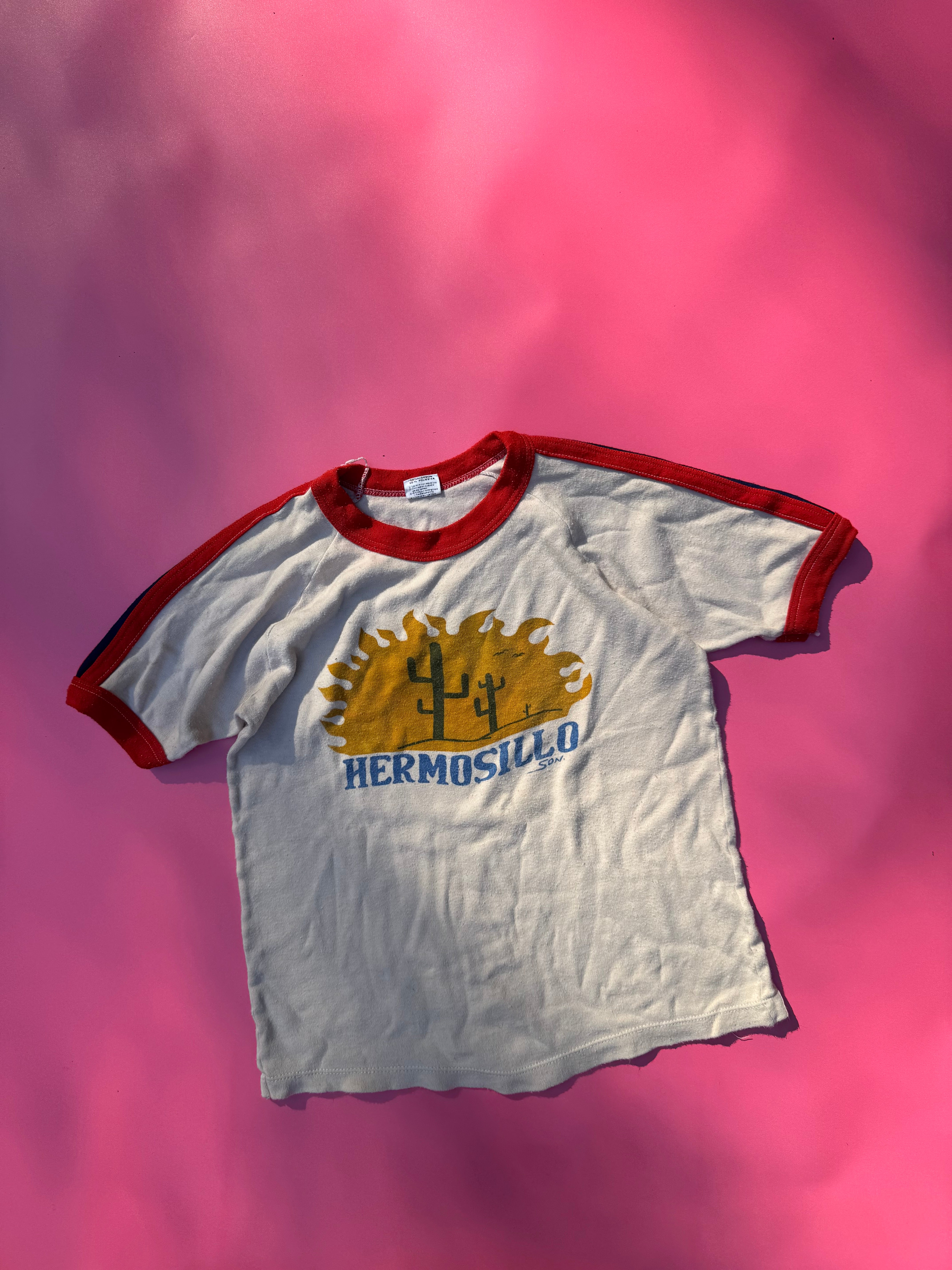 HERMOSILLO RINGER TEE ~ vintage 8-12 yrs