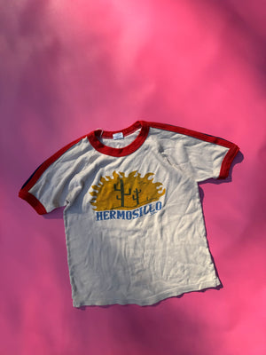 HERMOSILLO RINGER TEE ~ vintage 8-12 yrs