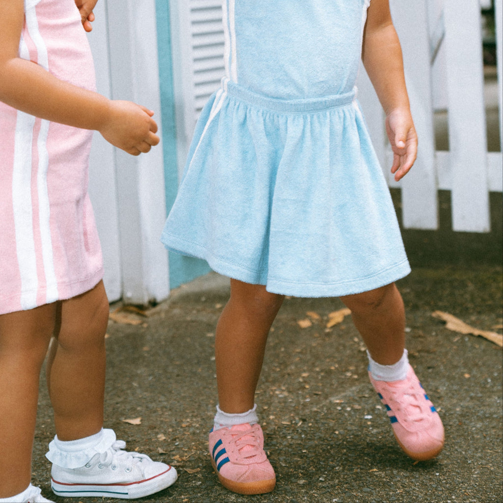 TERRY SKIRT ~ pink + blue OCTOBER PRE ORDER
