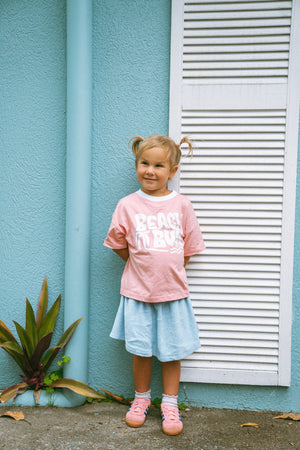 TERRY SKIRT ~ pink + blue OCTOBER PRE ORDER