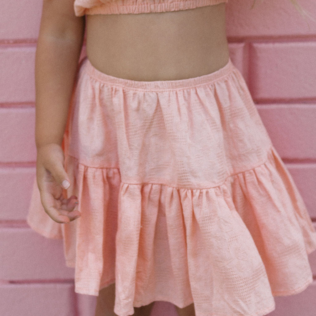 LOTTIE skirt ~ peachy cotton