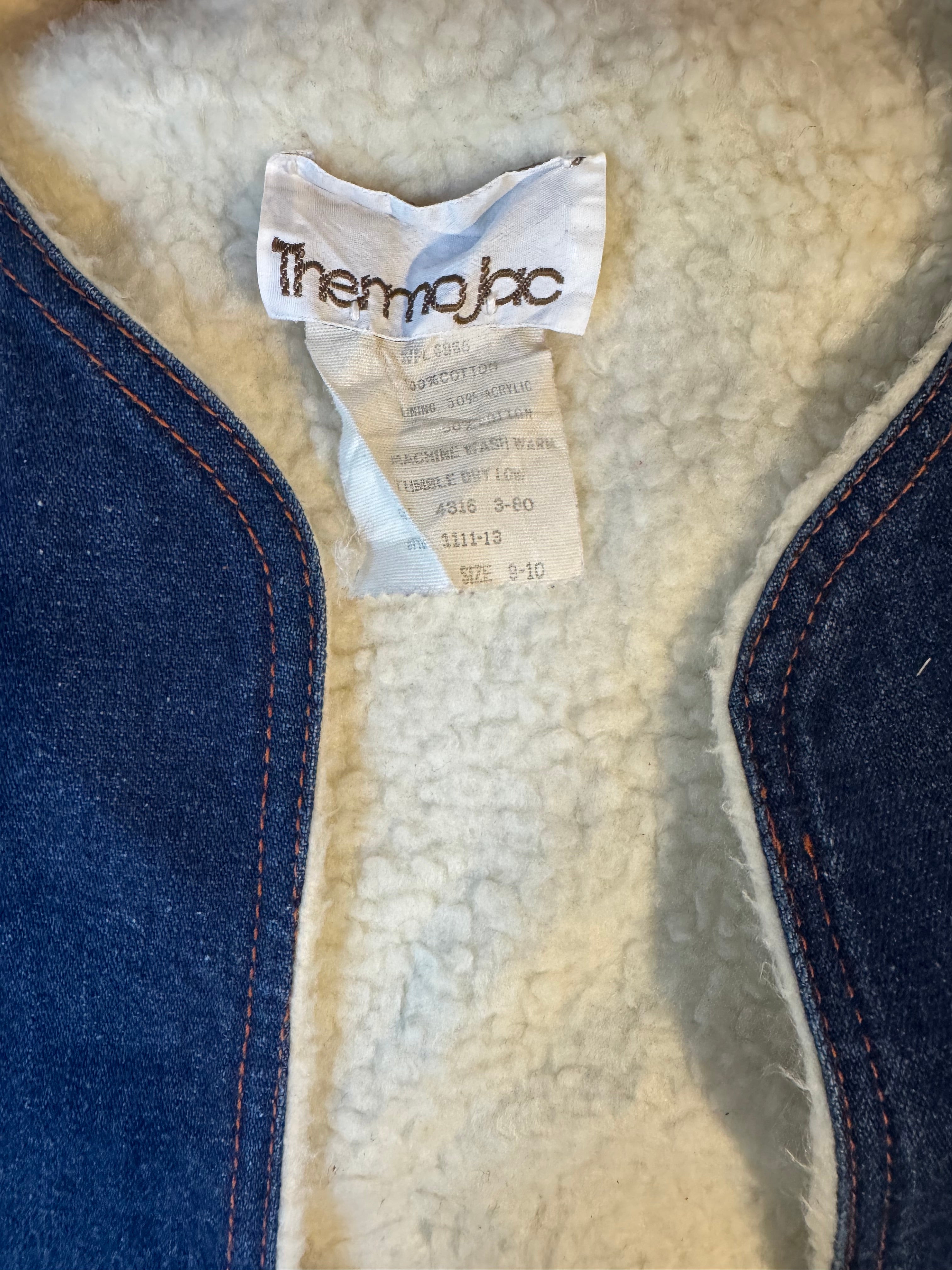 DENIM VEST ~ vintage 8-12 yrs