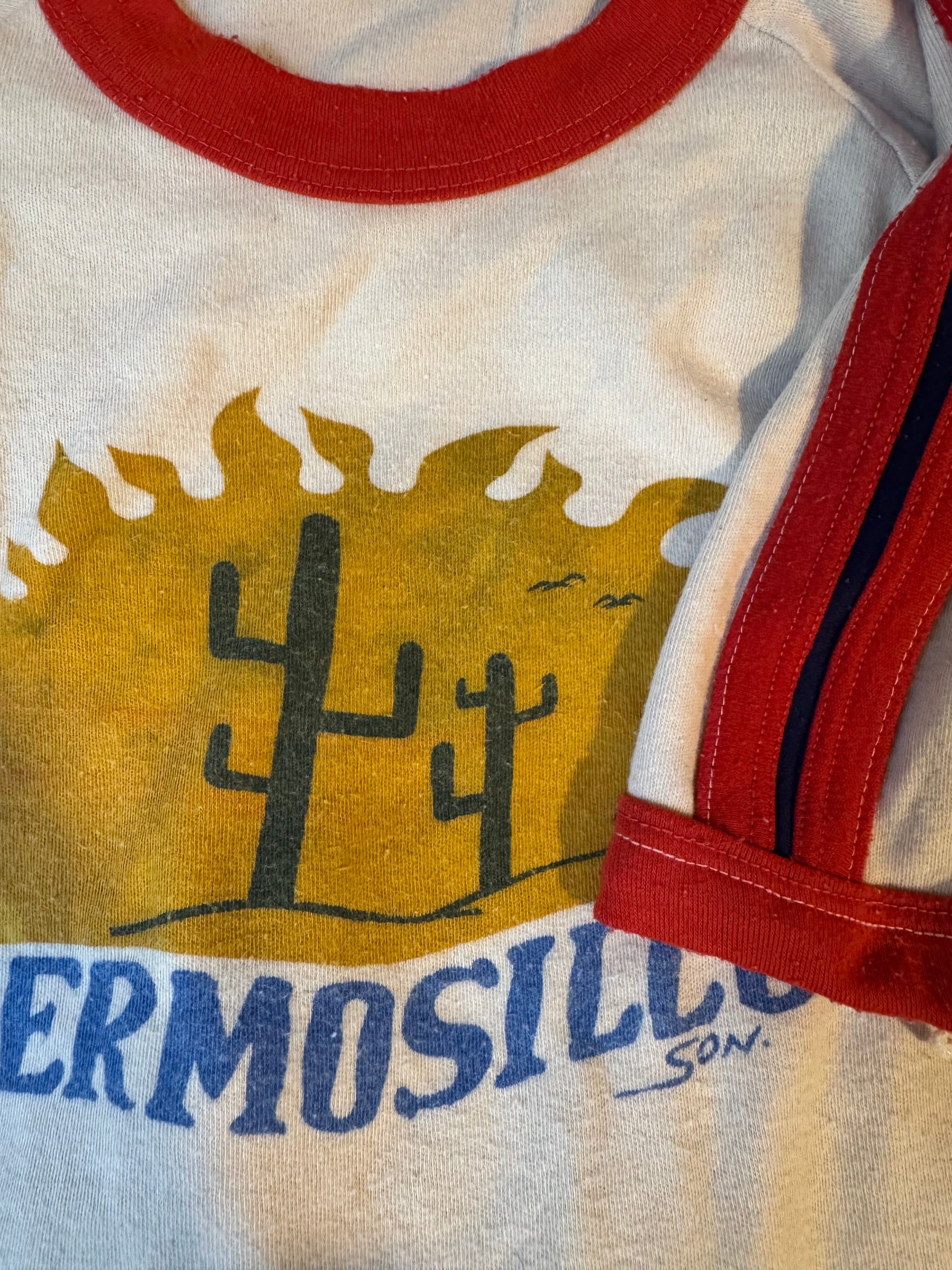 HERMOSILLO RINGER TEE ~ vintage 8-12 yrs