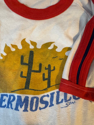 HERMOSILLO RINGER TEE ~ vintage 8-12 yrs