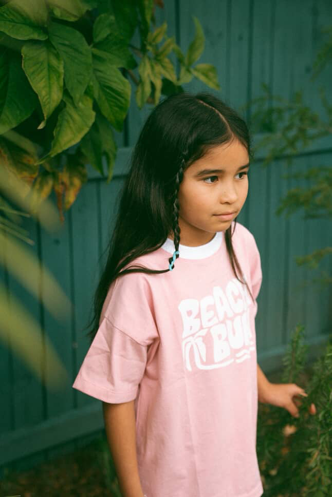 BEACH BUM tee ~ pink