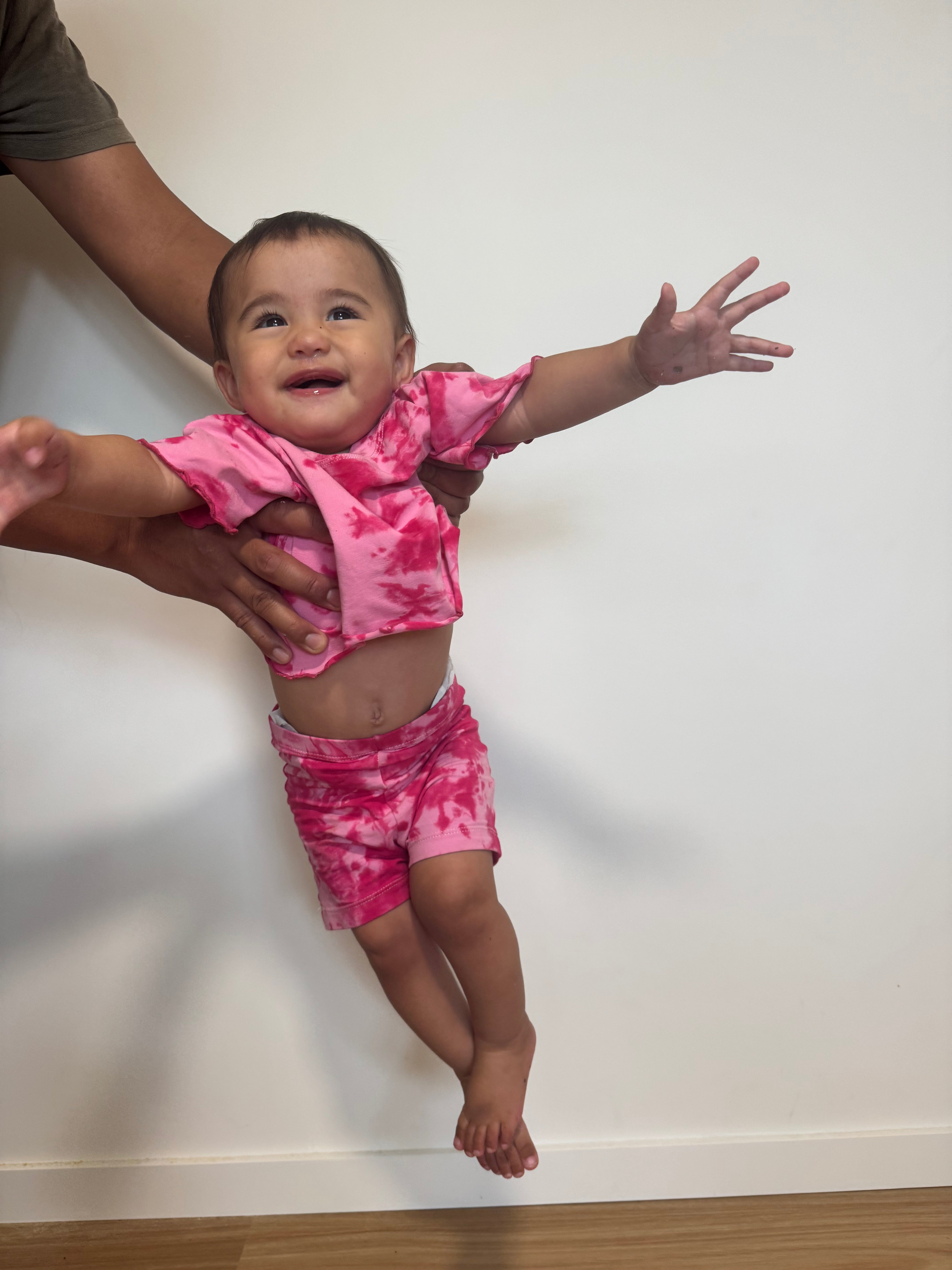 ZIGGY BIKE SHORTS ~ pink on pink