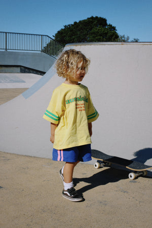 LIGHTNING shorts ~ navy/pink