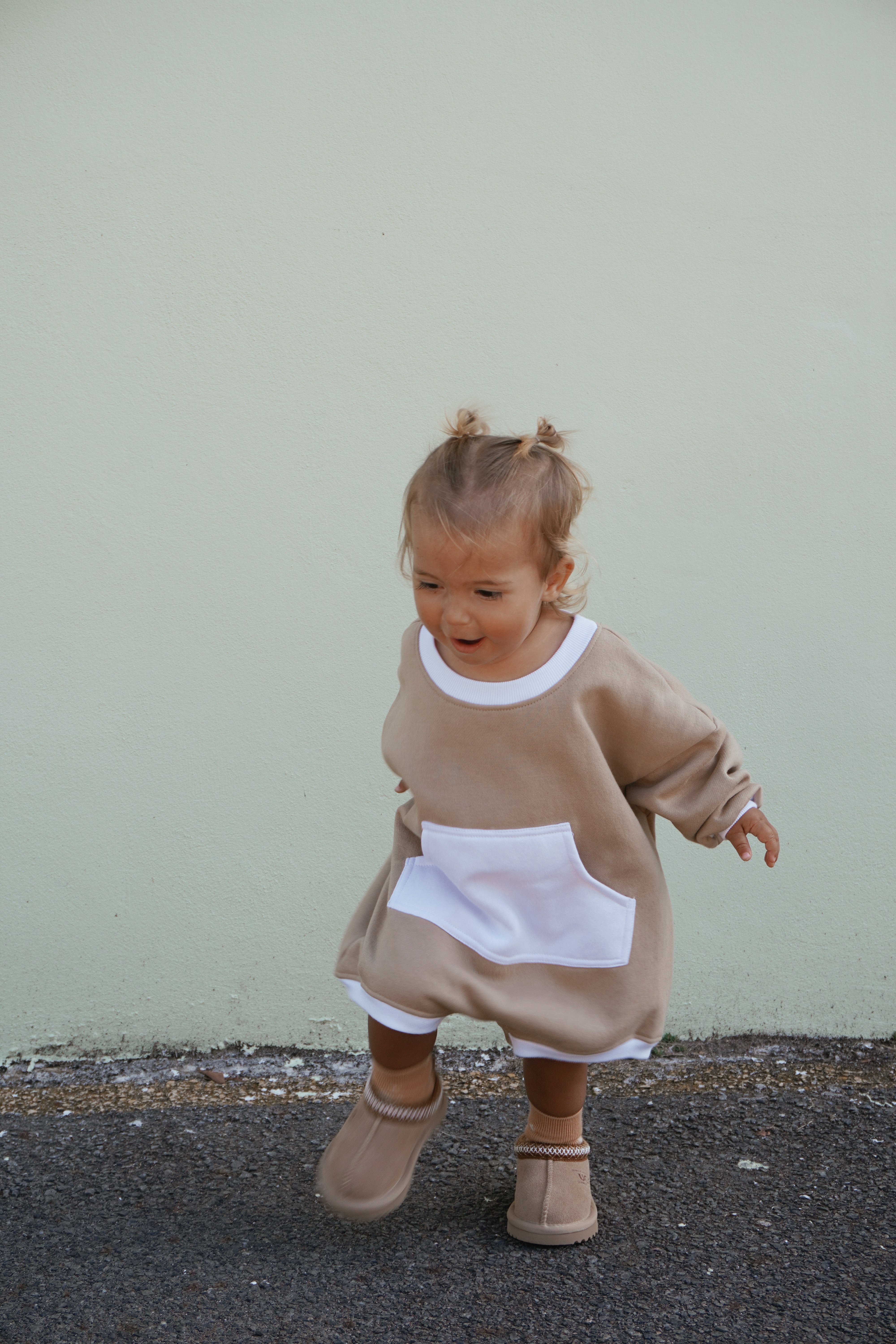 POCKET romper 〰️ beige