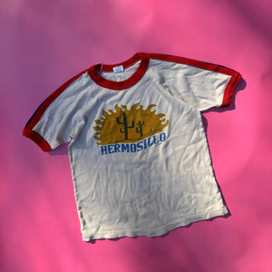 HERMOSILLO RINGER TEE ~ vintage 8-12 yrs
