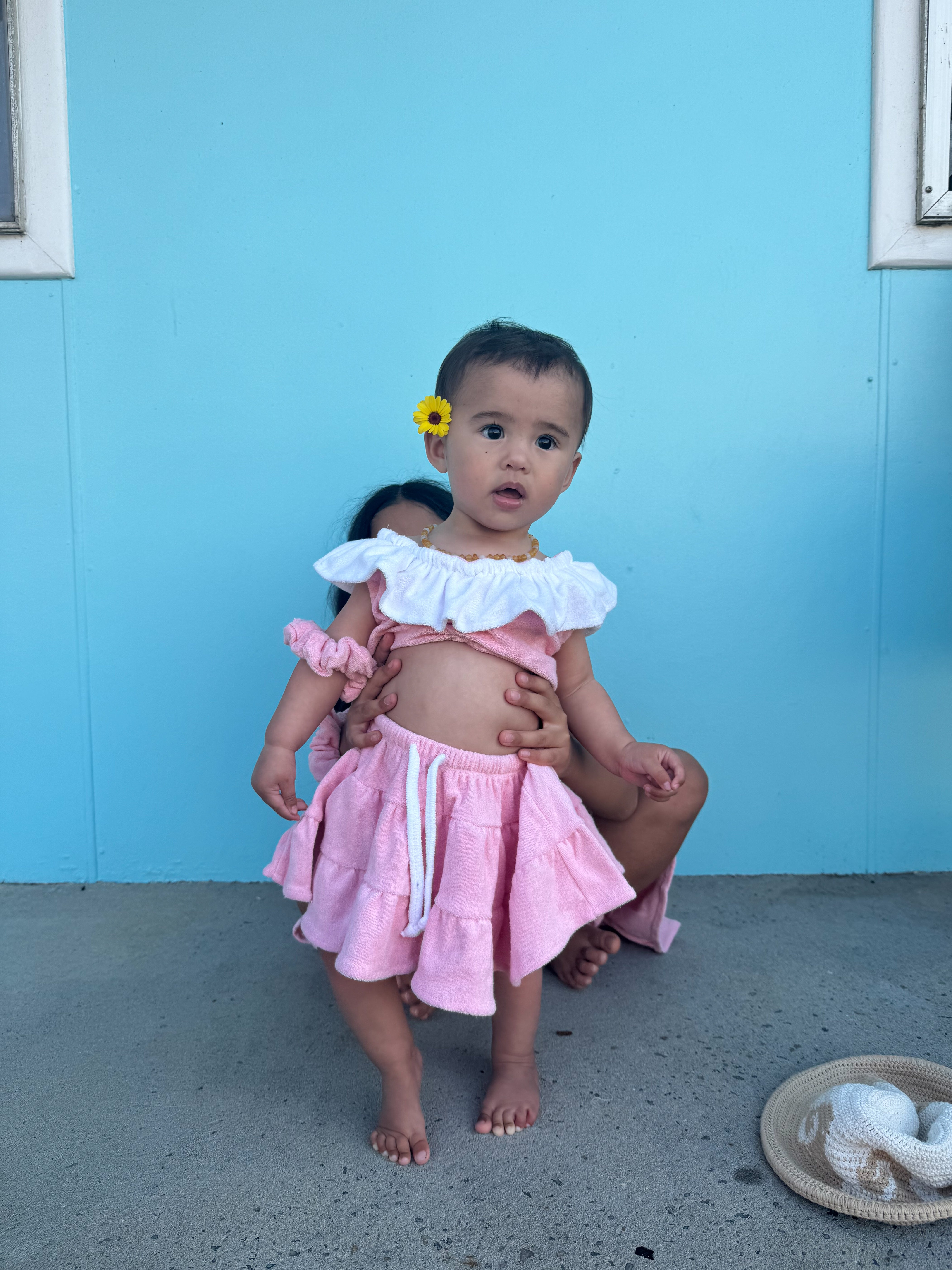 DULCE 4 piece set ~ pink terry