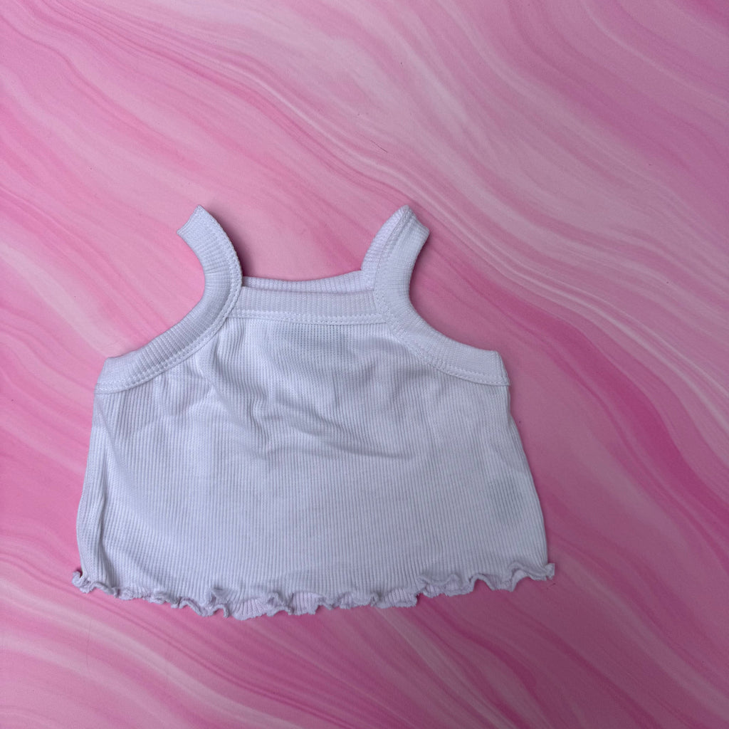 SUNNY tank ~ white cotton