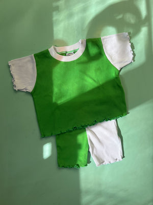 COLOUR BLOCK JAYA TEE ~ apple
