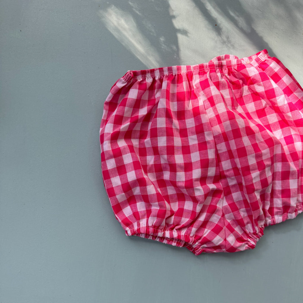 VINTAGE BLOOMERS ~ watermelon gingham