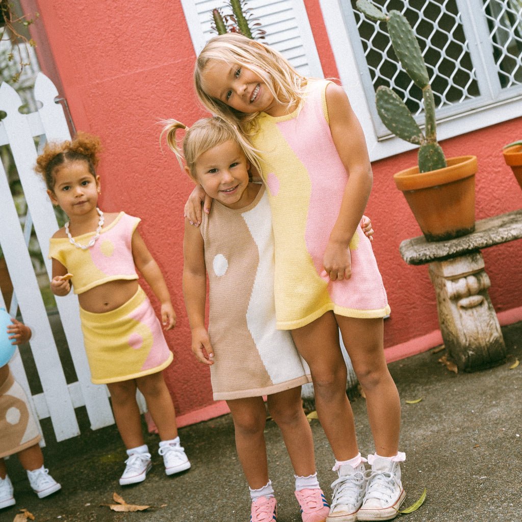 YIN YANG DRESS ~ 100% cotton knit OCTOBER PRE ORDER