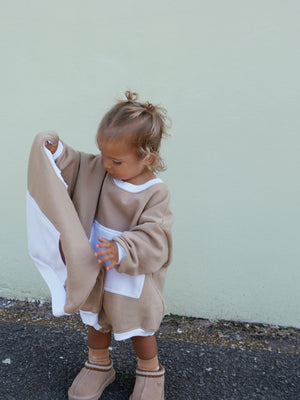 POCKET romper 〰️ beige