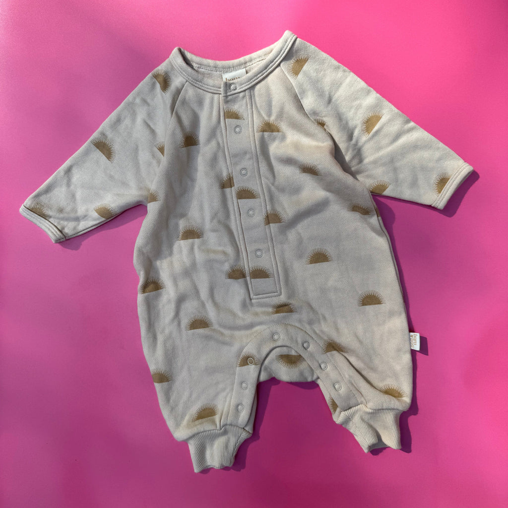 BAM LOVES BOO fleece onesie 6-12 months