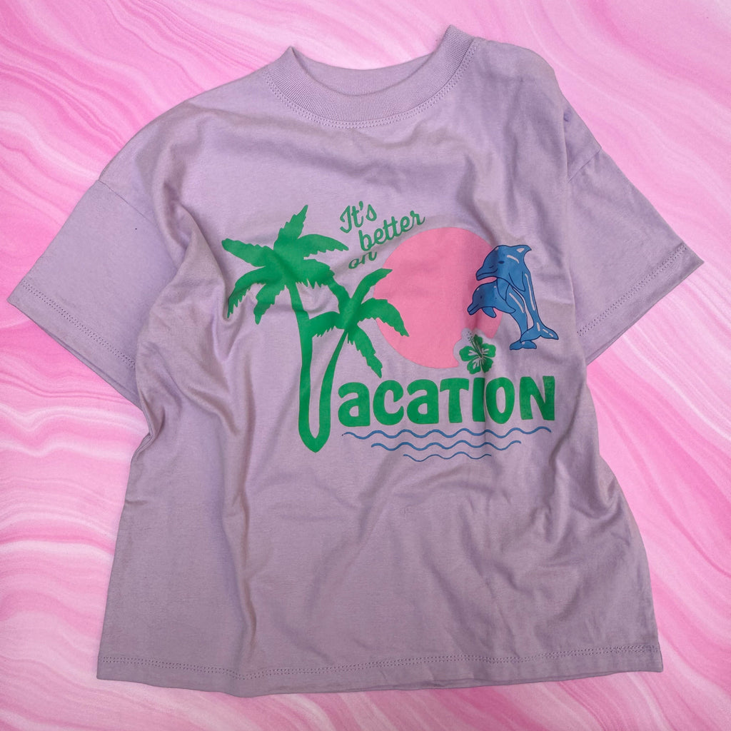 VACATION tee ~ lilac